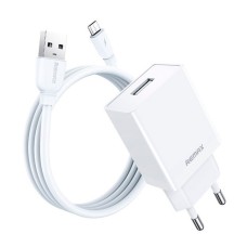 Мережевий зарядний пристрій Remax RP-U95 Kiddy, MicroUSB, з кабелем, Білий