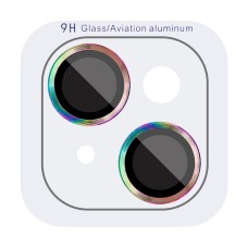 Захисне скло на камеру Apple iPhone 15, iPhone 15 Plus, Metal Classic, Rainbow, Бузковий
