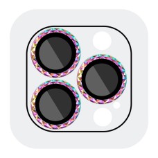 Захисне скло на камеру Apple iPhone 15 Pro, iPhone 15 Pro Max, Metal Shine, Rainbow, Бузковий