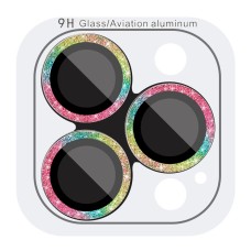 Захисне скло на камеру Apple iPhone 15 Pro, iPhone 15 Pro Max, Metal Sparkles, Rainbow, Бузковий