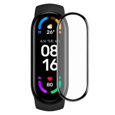 Захисна плівка Xiaomi Mi Band 6, Full Glue, Полімерна, Чорний