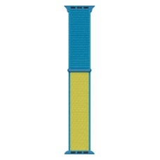 Ремінець Apple Watch 38, Watch 40, Sport Loop Band, Blue-Yellow, Синій