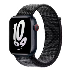 Ремінець Apple Watch 42, Watch 44, Sport Loop Band, Summit White, Чорний