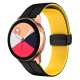 Ремінець універсальний, Silicone MAGNETIC LOCK, Black-Yellow, Чорний