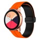 Ремінець універсальний, Silicone MAGNETIC LOCK, Orange-Black, Помаранчевий