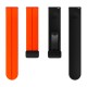 Ремінець універсальний, Silicone MAGNETIC LOCK, Orange-Black, Помаранчевий
