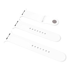 Ремінець Apple Watch 42, Watch 44, Silicone WatchBand, Білий