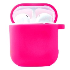 Чохол Apple AirPods, AirPods 2, Silicone Classic Case, Barbie Pink, Рожевий