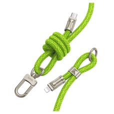USB кабель Hoco GH7 Elegant Apple iPhone SE 2022, iPhone 14 Pro Max, iPhone 14 Plus, iPhone 14 Pro, iPhone 14, iPhone 13 Pro, iPhone 13 Mini, iPhone 13, iPhone 13 Pro Max, iPhone 12 Mini, iPhone 12 Pro Max, Lightning, 1.8 м., Зеленый