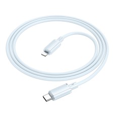 USB кабель Borofone BX112 Lemon Apple iPhone SE 2022, iPhone 14 Pro Max, iPhone 14 Plus, iPhone 14 Pro, iPhone 14, iPhone 13 Pro, iPhone 13 Mini, iPhone 13, iPhone 13 Pro Max, iPhone 12 Mini, iPhone 12 Pro Max, Lightning, 1.0 м., Синий