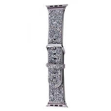 Ремінець Apple Watch 42, Watch 44, Bling World Rock Diamond, Срібний