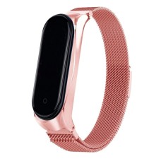 Ремінець Xiaomi Mi Band 3, Mi Band 4, Milanese loop, Rose Gold, Рожевий