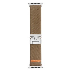 Ремінець Apple Watch 38, Watch 40, Epik Metal Lock, Biege-Brown, Бежевий