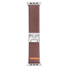Ремінець Apple Watch 38, Watch 40, Epik Metal Lock, Light Brown, Коричневий