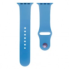 Ремінець Apple Watch 38, Watch 40, Silicone WatchBand, Cornflower, Синій
