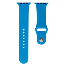 Ремінець Apple Watch 42, Watch 44, Silicone WatchBand, Aquablue, Синій