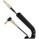Кабель AUX SkyDolphin SR08, 1.0 м., 3.5 мм., Черный