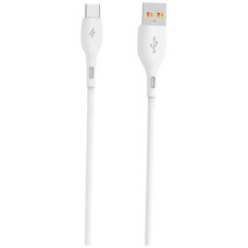 USB кабель SkyDolphin S22T Soft Silicone, Type-C, 1.0 м., Білий
