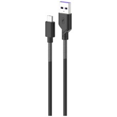USB кабель SkyDolphin S27V Spring Anti-Brake, MicroUSB, 1.0 м., Чорний