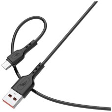 USB кабель SkyDolphin S66V, MicroUSB, 1.0 м., Чорний
