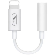 Перехідник SkyDolphin AU02 Apple iPhone SE 2022, iPhone 14 Pro Max, iPhone 14 Plus, iPhone 14 Pro, iPhone 14, iPhone 13 Pro, iPhone 13 Mini, iPhone 13, iPhone 13 Pro Max, iPhone 12 Mini, iPhone 12 Pro Max, Lightning, 3,5 мм., Білий