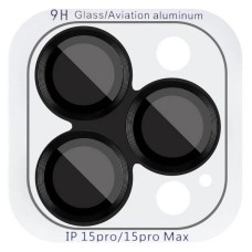 Захисне скло на камеру Apple iPhone 15 Pro, iPhone 15 Pro Max, Metal Classic, Midnight, Чорний