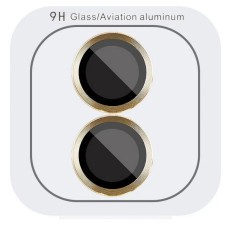 Захисне скло на камеру Apple iPhone 16, iPhone 16 Plus, Metal Classic, Золотий
