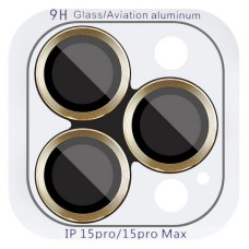 Захисне скло на камеру Apple iPhone 16 Pro, iPhone 16 Pro Max, Metal Classic, Золотий