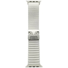 Ремінець Apple Watch 42, Watch 44, Alpine Loop Metal Lock, Білий