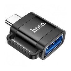 Переходник Hoco UA31C, Type-C, USB, Черный