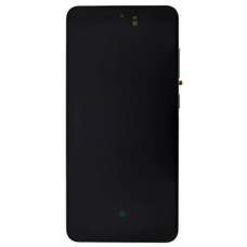 Дисплей Samsung G990 Galaxy S21 FE 5G, (High quality), з сенсором, з рамкою, Чорний