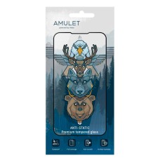 Захисне скло OPPO Reno 8T, AMULET HD Antistatic, 2.5D, Чорний