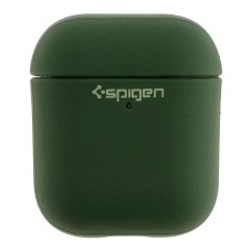 Чехол Apple AirPods, AirPods 2, Spigen Leather Armor, Pitch Green, Зеленый