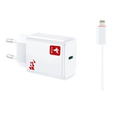 Сетевое зарядное устройство FLYCDI FA-002 Apple iPhone SE 2022, iPhone 14 Pro Max, iPhone 14 Plus, iPhone 14 Pro, iPhone 14, iPhone 13 Pro, iPhone 13 Mini, iPhone 13, iPhone 13 Pro Max, iPhone 12 Mini, iPhone 12 Pro Max, с кабелем, Lightning, 2.4 A, Белый