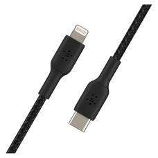 USB кабель Belkin CAA004BT2MBK Apple iPhone SE 2022, iPhone 14 Pro Max, iPhone 14 Plus, iPhone 14 Pro, iPhone 14, iPhone 13 Pro, iPhone 13 Mini, iPhone 13, iPhone 13 Pro Max, iPhone 12 Mini, iPhone 12 Pro Max, Lightning, 2.0 м., Чорний