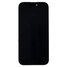 Дисплей Apple iPhone 16, (High quality), з сенсором, з рамкою, Чорний