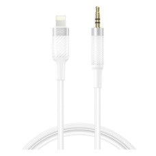 Кабель AUX XO NB-R279A Apple iPhone SE 2022, iPhone 14 Pro Max, iPhone 14 Plus, iPhone 14 Pro, iPhone 14, iPhone 13 Pro, iPhone 13 Mini, iPhone 13, iPhone 13 Pro Max, iPhone 12 Mini, iPhone 12 Pro Max, iPhone 12 Pro, Lightning, 1.0 м., Білий
