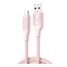 USB кабель XO NB265 Minimalist, Type-C, 1.0 м., Рожевий