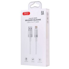 USB кабель XO NB282 Brushed, Lightning, 1.0 м., Белый