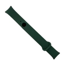 Ремінець Xiaomi Mi Band 8, Mi Band 9, Silicone, Black-Green, Чорний