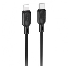 USB кабель Borofone BX113 Apple iPhone SE 2022, iPhone 14 Pro Max, iPhone 14 Plus, iPhone 14 Pro, iPhone 14, iPhone 13 Pro, iPhone 13 Mini, iPhone 13, iPhone 13 Pro Max, iPhone 12 Mini, iPhone 12 Pro Max, Lightning, 3.0 м., Черный