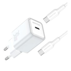 Сетевое зарядное устройство SENTEO Z-16c, с кабелем, Type-C, Белый