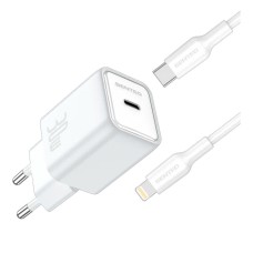 Мережевий зарядний пристрій SENTEO Z-16L Apple iPhone SE 2022, iPhone 14 Pro Max, iPhone 14 Plus, iPhone 14 Pro, iPhone 14, iPhone 13 Pro, iPhone 13 Mini, iPhone 13, iPhone 13 Pro Max, iPhone 12 Mini, iPhone 12 Pro Max, iPhone 12 Pro, Lightning, з кабелем