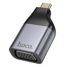 Переходник Hoco UA34, VGA, Type-C, Серый