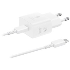 Сетевое зарядное устройство Samsung EP-T2510XWEGEU, с кабелем, Type-C, Белый