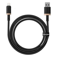 USB кабель Baseus P10377801U01-00 Dura Apple iPhone SE 2022, iPhone 14 Pro Max, iPhone 14 Plus, iPhone 14 Pro, iPhone 14, iPhone 13 Pro, iPhone 13 Mini, iPhone 13, iPhone 13 Pro Max, iPhone 12 Mini, iPhone 12 Pro Max, Lightning, 1.0 м., Черный