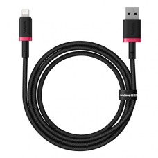 USB кабель Baseus P10377801U01-01 Dura Apple iPhone SE 2022, iPhone 14 Pro Max, iPhone 14 Plus, iPhone 14 Pro, iPhone 14, iPhone 13 Pro, iPhone 13 Mini, iPhone 13, iPhone 13 Pro Max, iPhone 12 Mini, iPhone 12 Pro Max, Lightning, 1.0 м., Черный