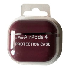 Чехол Apple AirPods 4, Silicone Classic Case, Marsala, Бордовый