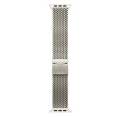 Ремінець Apple Watch 42, Watch 44, Milanese loop Metal Lock, Starlight, Білий