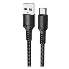 USB кабель Borofone BX116 Certain, Type-C, 1.0 м., Чорний